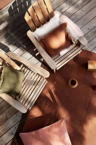 Housse de coussin en laine Aspen - Ivoire - 45 x 45 cm