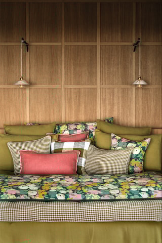 Housse de coussin en lin Palma - Gold - 45 x 45 cm