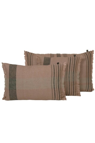 Housse de coussin en lin Aalborg - Cimarron - 50 x 80 cm