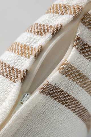 Housse de coussin en lin Aalborg - Tabac - 45 x 45 cm