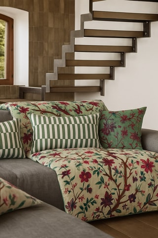 Housse de coussin Cancun - Céladon - 50 x 80 cm