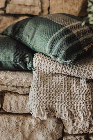 Housse de coussin en lin Aalborg - Pigeon - 45 x 45 cm