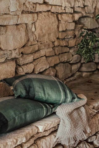 Housse de coussin en lin Aalborg - Pigeon - 45 x 45 cm