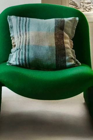 Housse de coussin en lin Aalborg - Céladon - 45 x 45 cm