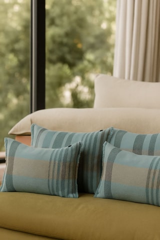 Housse de coussin en lin Aalborg - Céladon - 50 x 80 cm