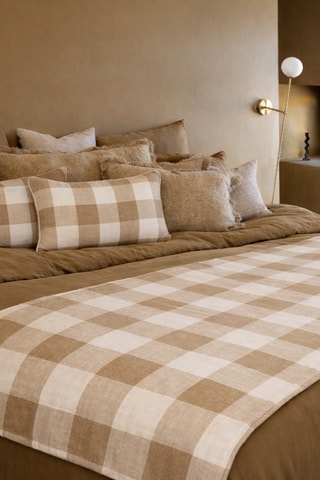 Housse de coussin en lin Palma - Naturel - 40 x 60 cm