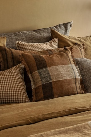 Housse de coussin en lin Aalborg - Gold - 50 x 80 cm