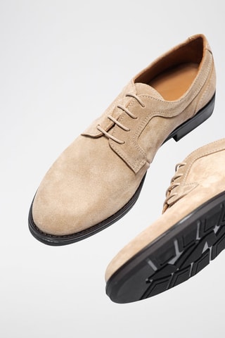 Derbys en nubuck Christopher - Beige