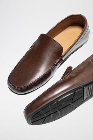 Mocassins en cuir Steven - Marron