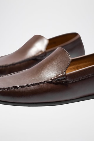 Mocassins en cuir Steven - Marron