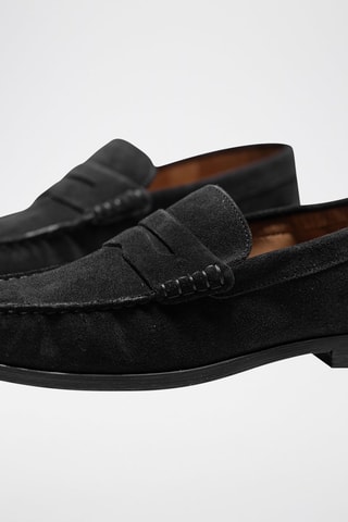 Mocassins en nubuck Willie - Bleu marine