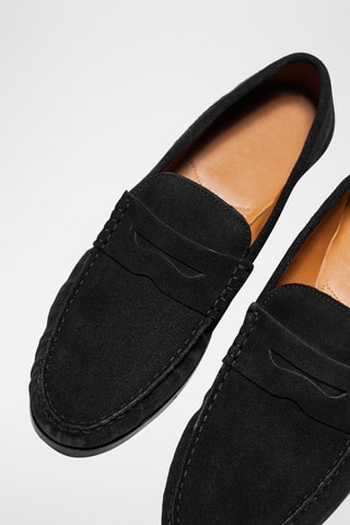 Mocassins en nubuck Willie - Bleu marine