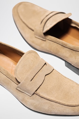 Mocassins en nubuck Michaela - Beige