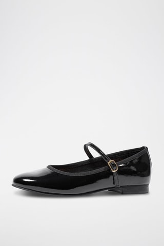 Ballerines en cuir Julie - Noir