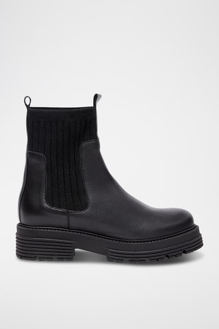 Leren Chelsea Boots Celune - Zwart