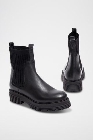 Leren Chelsea Boots Celune - Zwart