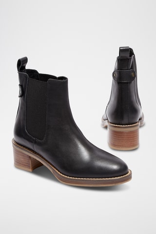 Leren Chelsea Boots Eclore - Zwart