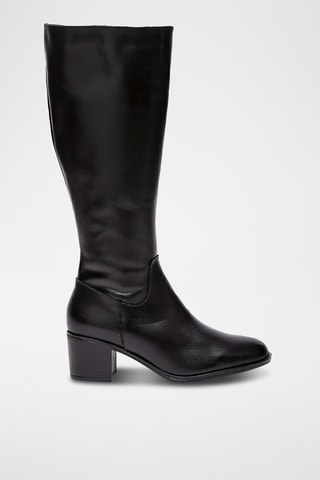 Bottes en cuir Mara - Noir
