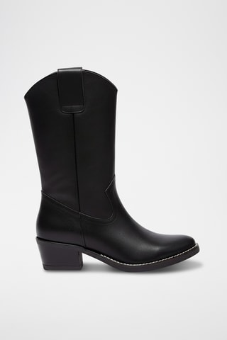Bottes en cuir Pomka - Noir