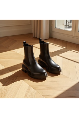 Leren Chelsea Boots Mishka - Zwart