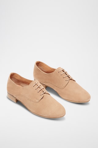 Derbys en croûte de cuir Complice 6 - Beige