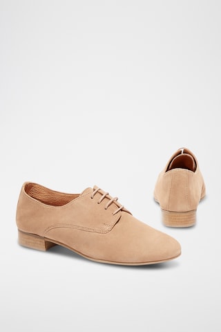 Derbys en croûte de cuir Complice 6 - Beige