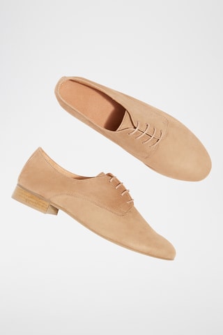 Derbys en croûte de cuir Complice 6 - Beige