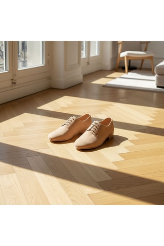 Derbys en croûte de cuir Complice 6 - Beige