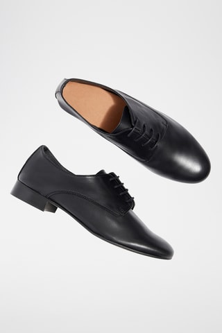 Derbys en cuir de chèvre Complice 7 - Noir