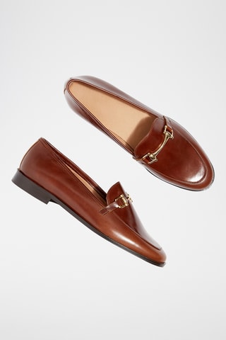 Mocassins en cuir Aurorelle - Camel