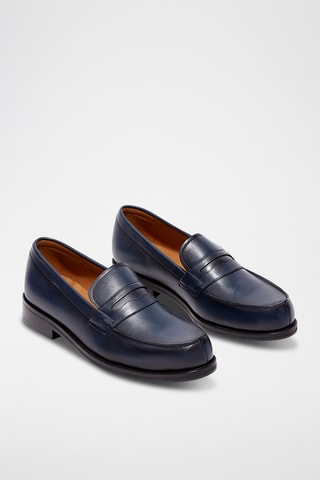 Mocassins en cuir Aurelian - Bleu marine