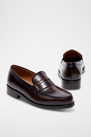 Mocassins en cuir Aurelian - Marron foncé