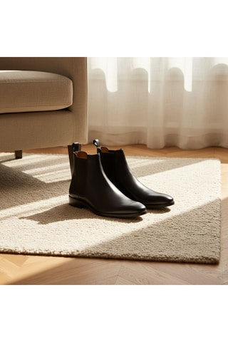 Boots Chelsea en cuir Taren - Noir