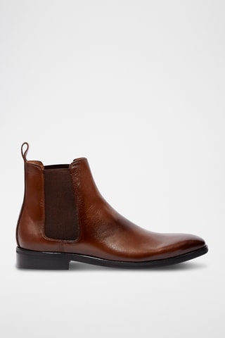Boots Chelsea en cuir Taren - Marron