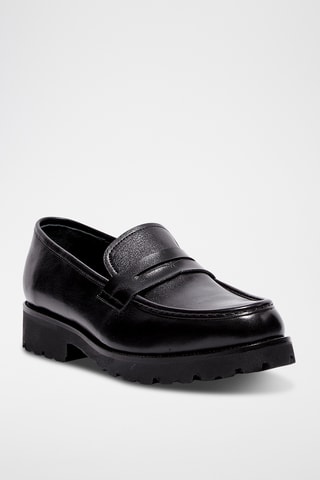 Mocassins en cuir Solian - Noir