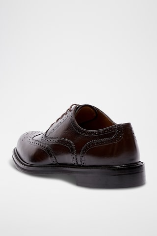 Richelieus en cuir Lioren - Marron