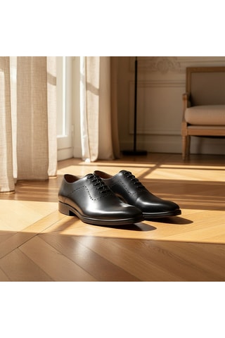 Richelieus en cuir Veylan - Noir