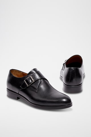 Derbys à boucle en cuir Nerion - Noir