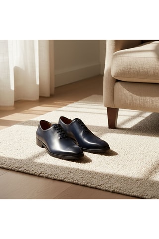 Richelieus en cuir Cerian - Bleu marine