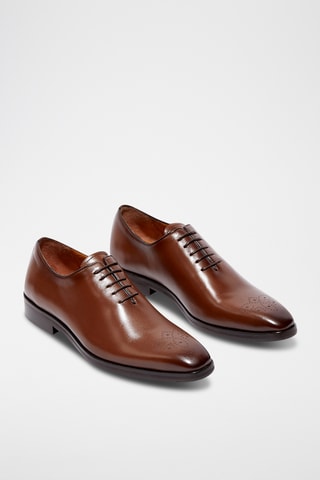 Richelieus en cuir Cerian - Marron