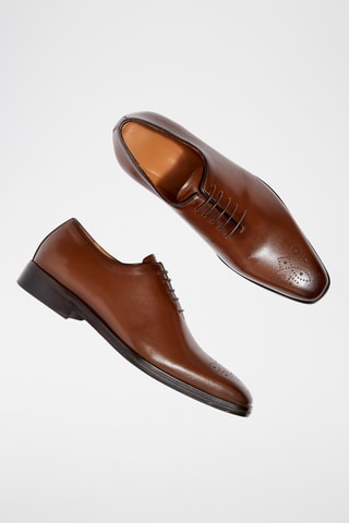 Richelieus en cuir Cerian - Marron