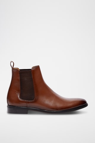 Boots Chelsea en cuir Maren - Marron