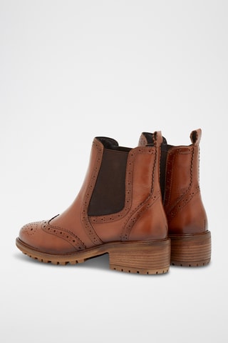 Leren Chelsea Boots Ela - Camel