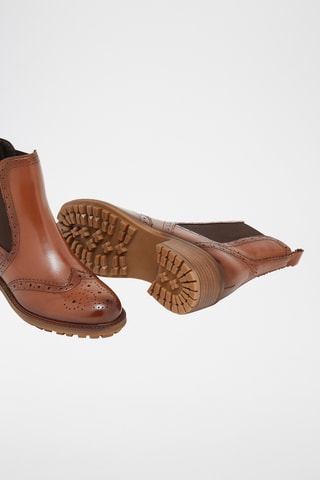 Leren Chelsea Boots Ela - Camel