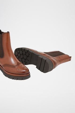 Leren Chelsea Boots Viva - Camel