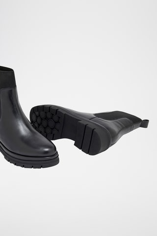 Bottines Chelsea en cuir Ariba - Noir