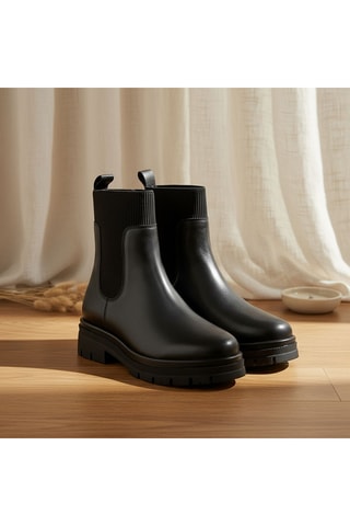 Bottines Chelsea en cuir Ariba - Noir
