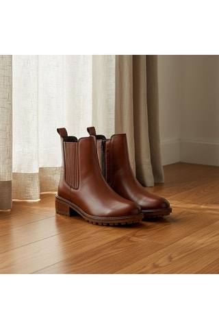 Bottines en cuir Buba - Camel