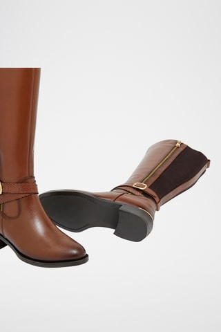 Bottes en cuir Mera - Camel