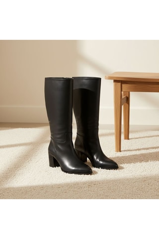 Bottes en cuir Edelie - Noir